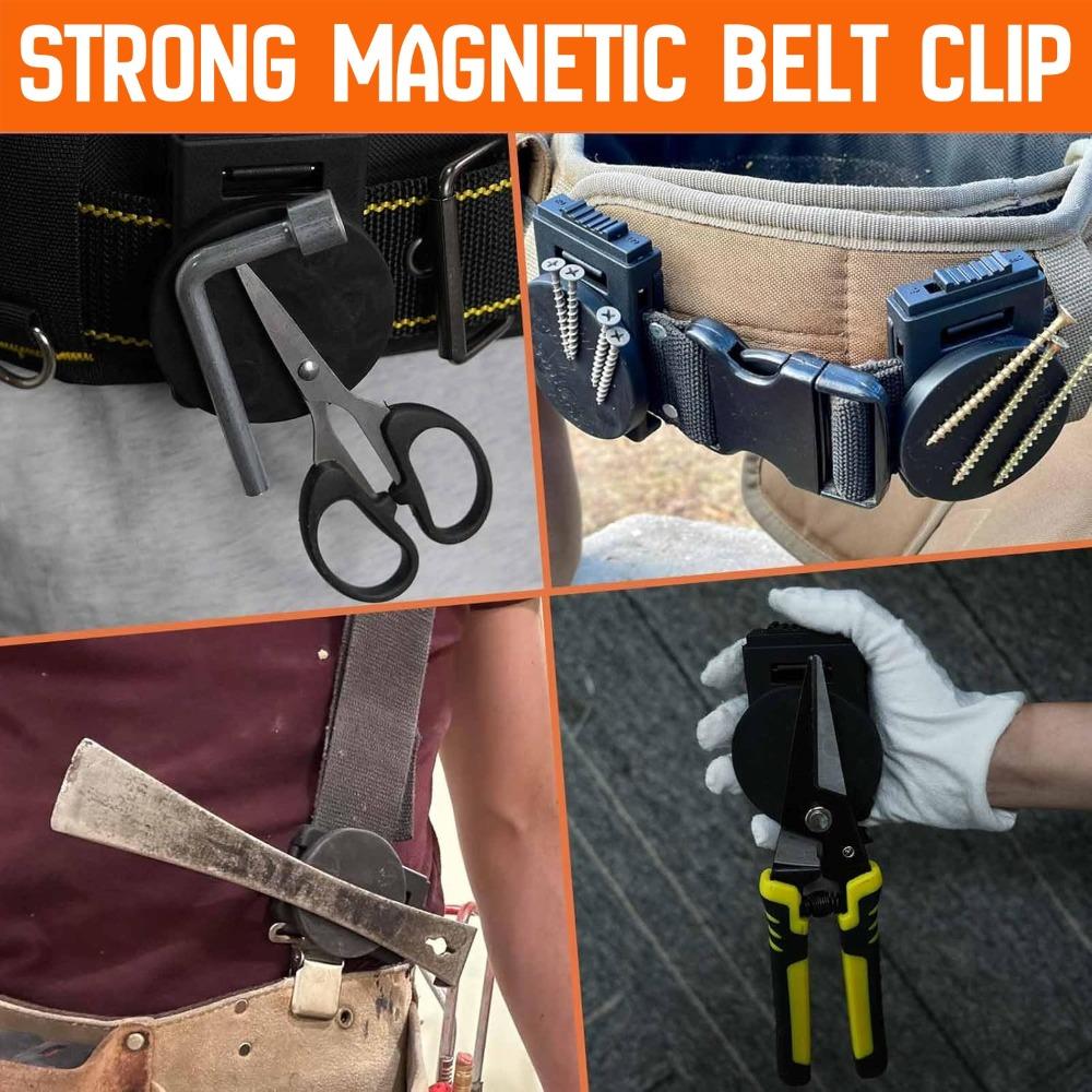 43/55/66mm Magnetic Suction Belt Clip Adjustable Screw Hardware Storage Portable Magnetic Suction Cup Clip Hand Tool Accessories
