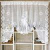 Butterfly Pull-Out Curtain Warp Knitted White Lace Curtain Gauze Curtain Bay Window Kitchen Partition Door Curtain Shein