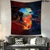 Godzilla Monster Kingdom Unleashed Tapestry Background Cloth Wallmounted Background Cloth Work Of Art Wall Covering Decoration