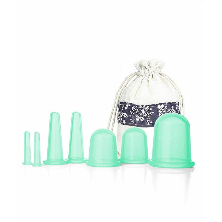 Dispozitiv transparent de silicon pentru masaj facial și cupping cu hidratare