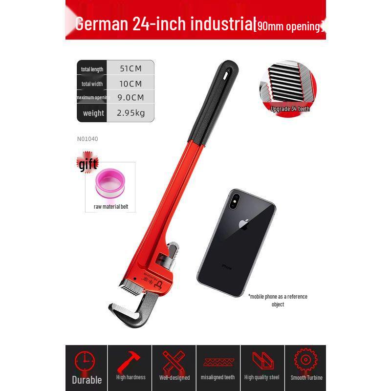 Universeller Industrie-Rohrschlüssel und Zange für Wasser- und Heizungsrohre