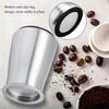 3 In 1 Coffee Powder Filter Powder Cup Stainless Steel Coffee Powder Sifter with Lid Bean Grinder Powder Cup Coffee Brewing Tool