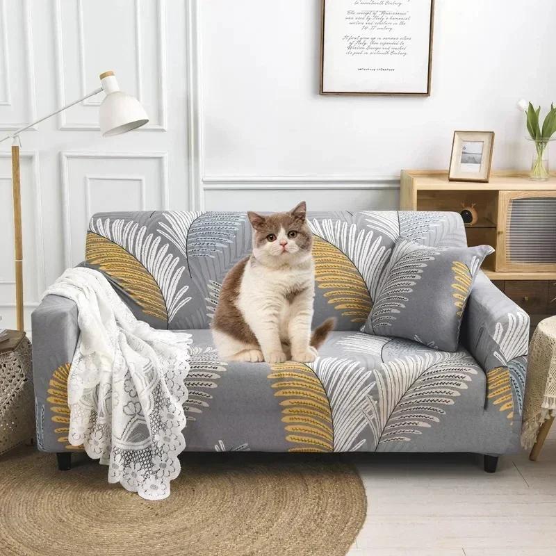 Printed Sofa Cover Stretch Couch Cover Sofa Slipcovers for Couches and Loveseats Washable Furniture Protector for Pets Kids