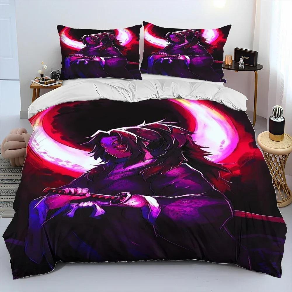 Comforter 3D Jujutsu Kaisen Anime Cartoon Bedding Set 3D Printed Suitable For Bedroom Kids Home Textile