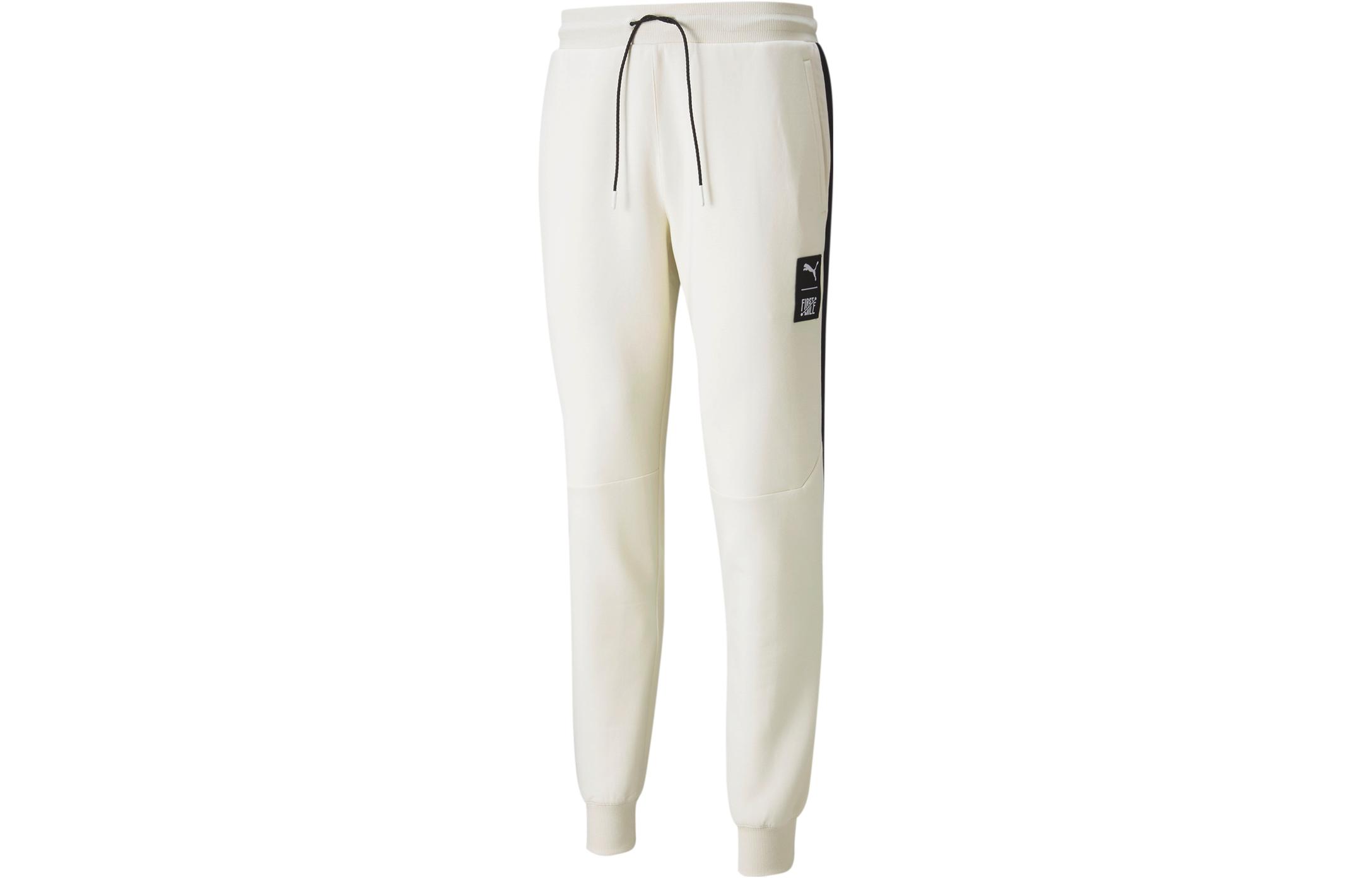 PUMA Knitted Sweatpants Men s Ivory White 532342-73 XL