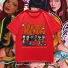 Comfort Breathable KATSEYE Girls Graphic Tee Korean Pop Team Lettering Member Photo Summer Daily Home Outdoor Casual Wear Top