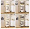 Multi-Layer Kitchen Storage Trolley: Punch-Free Rack for Pots and Microwave