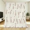 Soft High-Density Fleece Throw Blanket - Minimalist Pear Design, Warm Home Decor, Halloween & Christmas Gift
