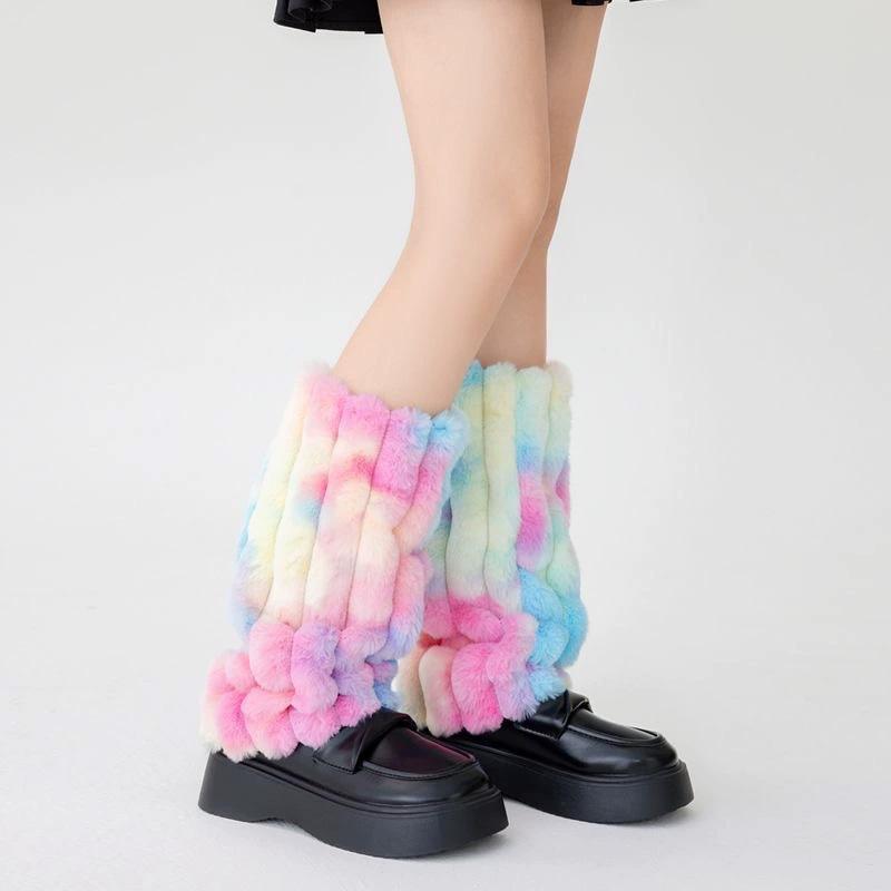 1 Pair Boots Socks Personalized Boot Cover Cuffs Covers Plush Colored Leg Warmer for Women Leg Covers Warm Boot Stocking