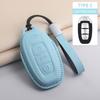 Fashion Car Key Case Cover For Faw Hongqi  E-Hs9 High-End H5 H9    Car Keyring Luxury Leather Auto Accessories