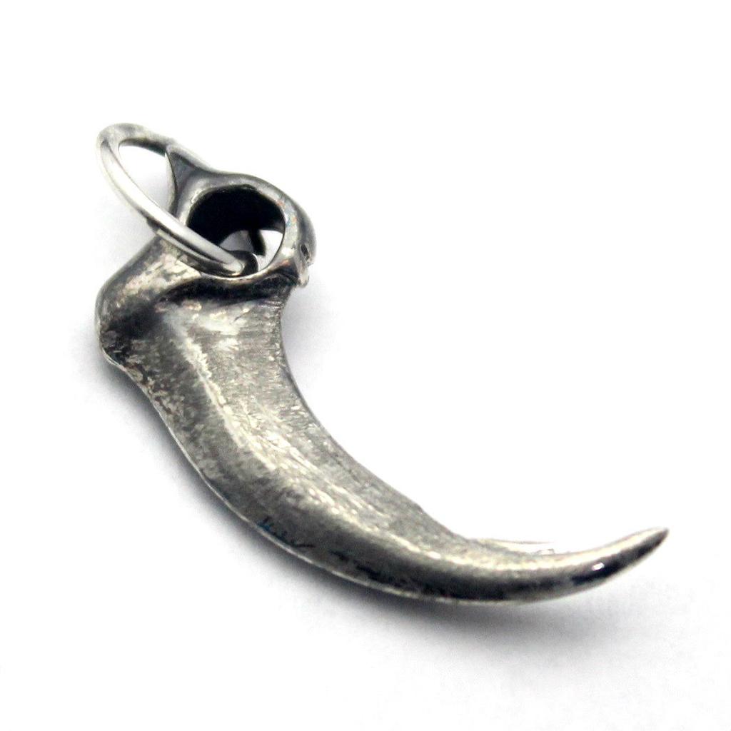 Wolf Fang Pendant, Sterling Silver 925, Native American Style