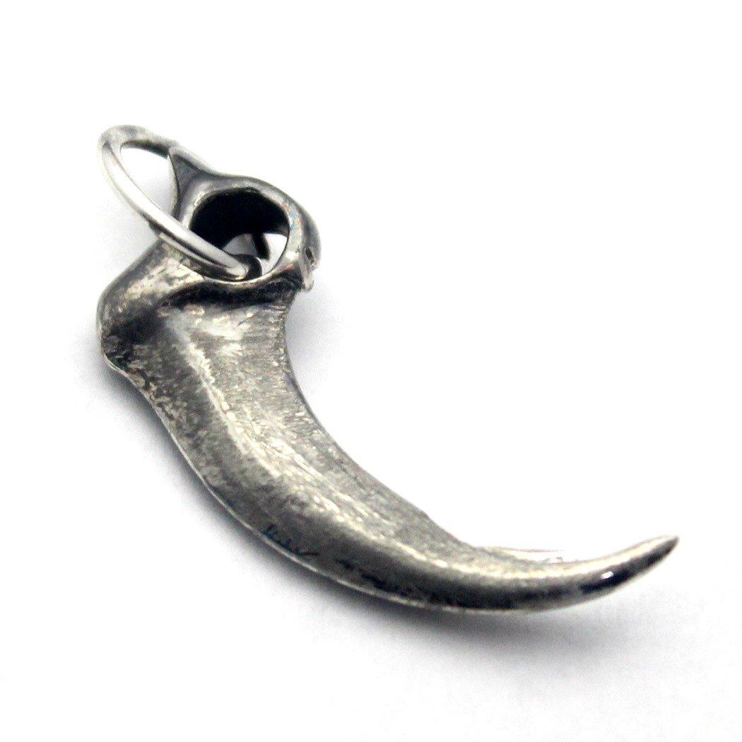 Wolf Fang Pendant, Sterling Silver 925, Native American Style