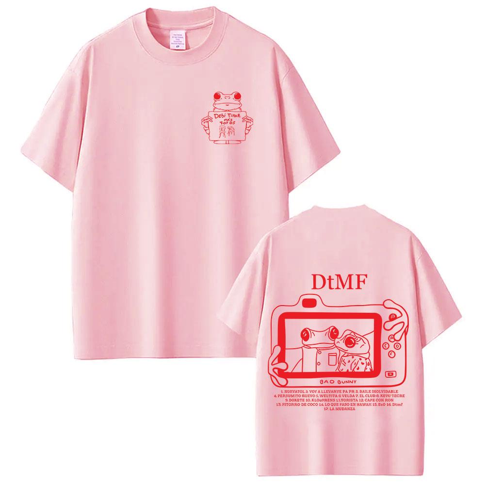 Rapper Bad Bunny Tour 2025 Debi Tirar Mas Fotos DTMF Merch TShirt Unisexs Clothing Summer ONeck Hip Hop Pop Music Tees Streetwear