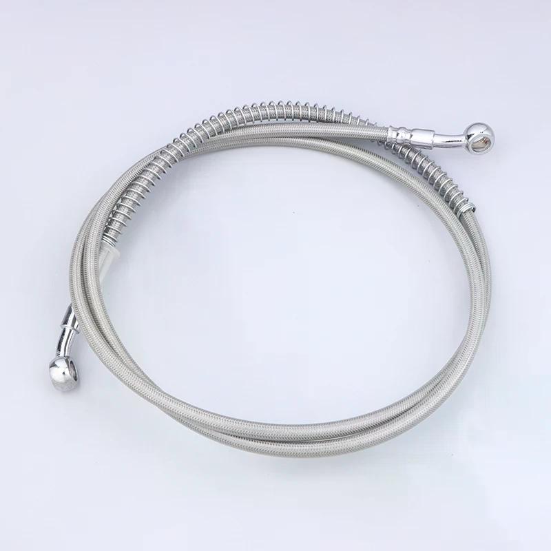 50-200CM Motorcycle Brake Oil Hose Brake Line Universal Motorbike Stainless Steel Braided Pipeline Modification Parts