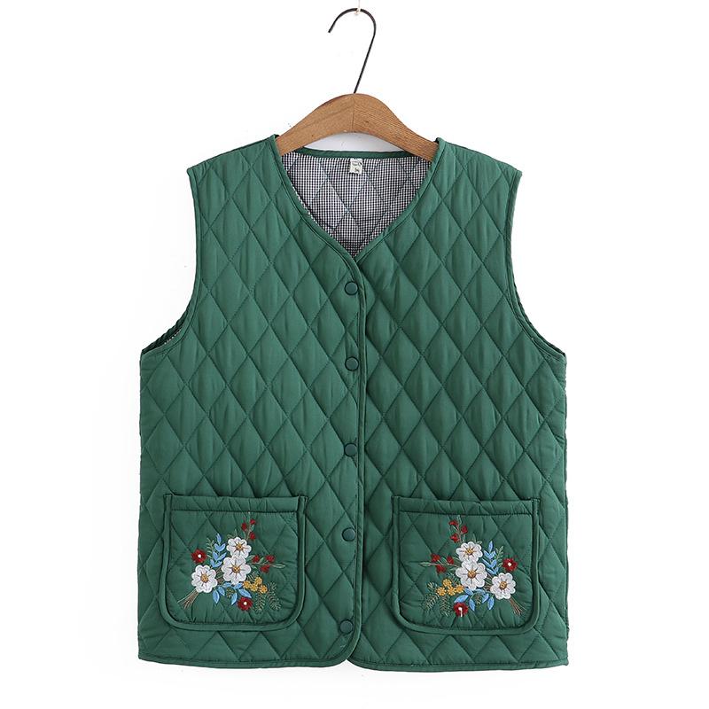 Damen Herbst- und Winterdesign Bequeme Warme Weste in Übergröße