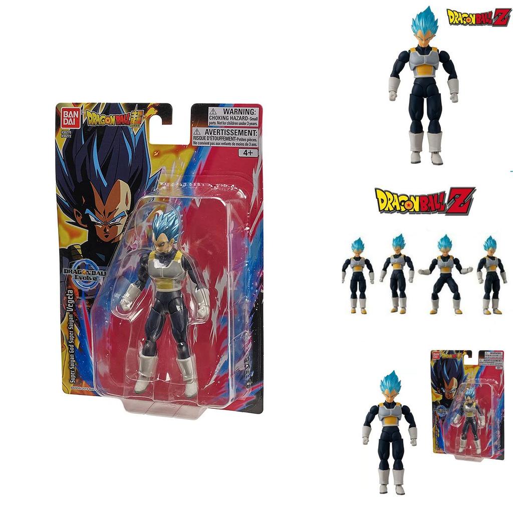 Dragon Ball Vegeta Action Figure Toy Blue Hair Pvc Collectible Doll 14cm Size