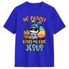 No Bunny Loves Me Like Jesus Easter TShirt Summer Cotton TShirts Unisexs Harajuku Design Tee Shirt ShortSleeve Vintage Top Tees