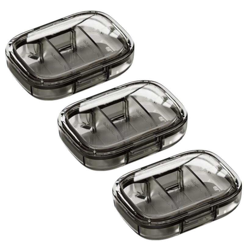 Travel Pill Storage Case Mini Waterproof Medicine Organizer with Separate Compartments for Home Office Outdoor and Vacation Use