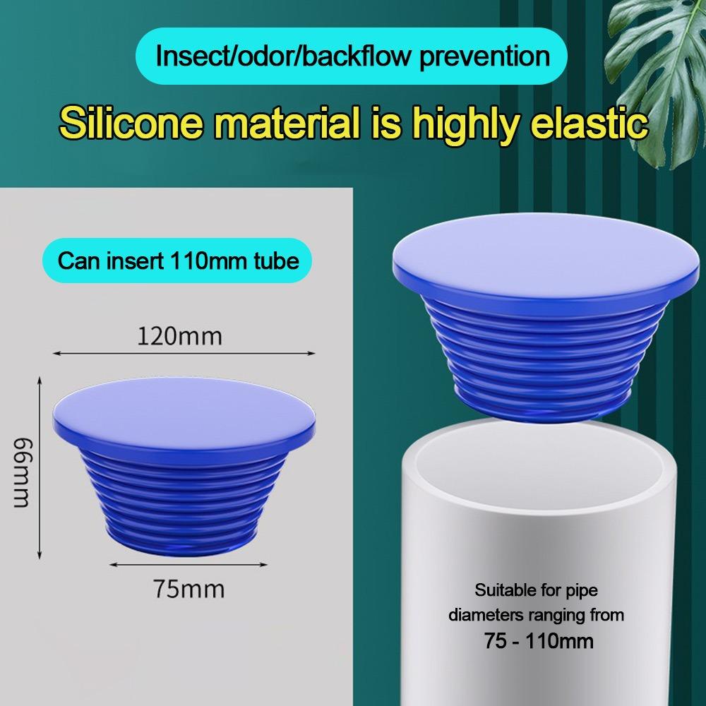 Silicone Sewer Pipe Sealing Ring Conical Shape Anti Odor Floor Drain Stopper Anti-clogging Sewer Seal Water Pipe Plug