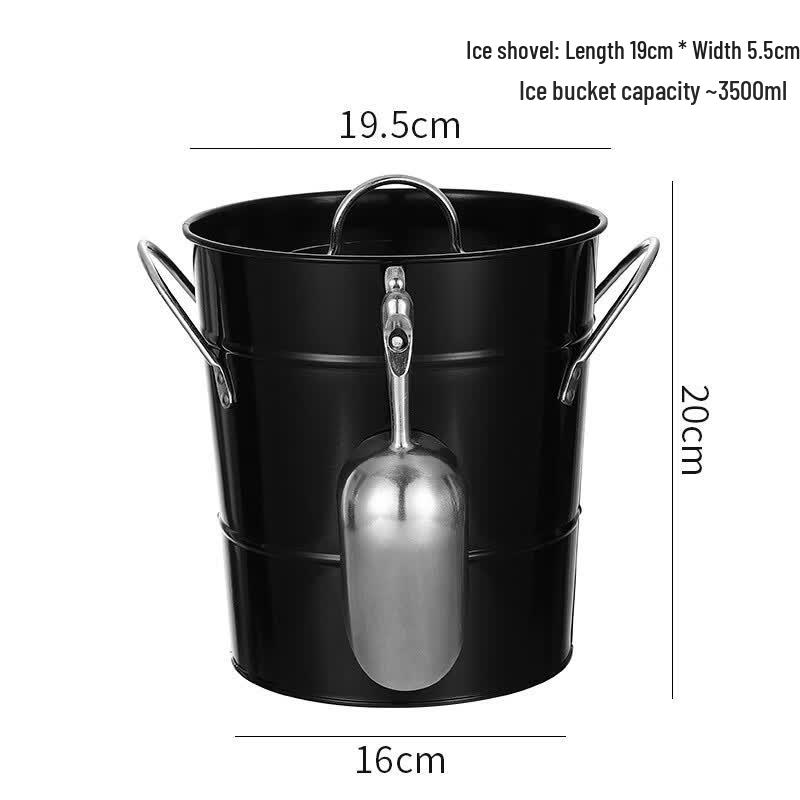 Stainless Steel Ice Bucket with Scoop