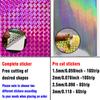 5Pcs/6Pcs Holographic Adhesive Film Sticker Flash Tape with 183Pcs 3D Fishing Lure Eyes Repair Kit DIY Making Fly Tying Fishing