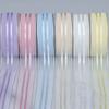 Elegant and Exquisite Vertical Transparent Mesh Ribbon Handmade DIY Flower Cake Gift Hair Decoration Bow Colorful Ribbon Crafts Making Ribbons