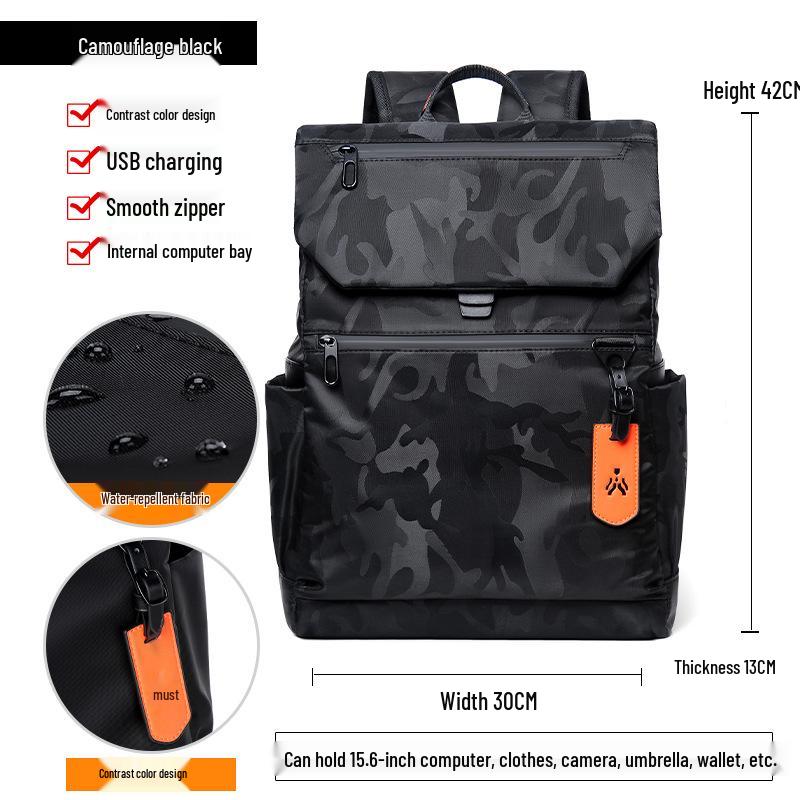 

Мужской рюкзак для путешествий высокого класса: Вместительная сумка для ноутбука для учащихся средней и старшей школы