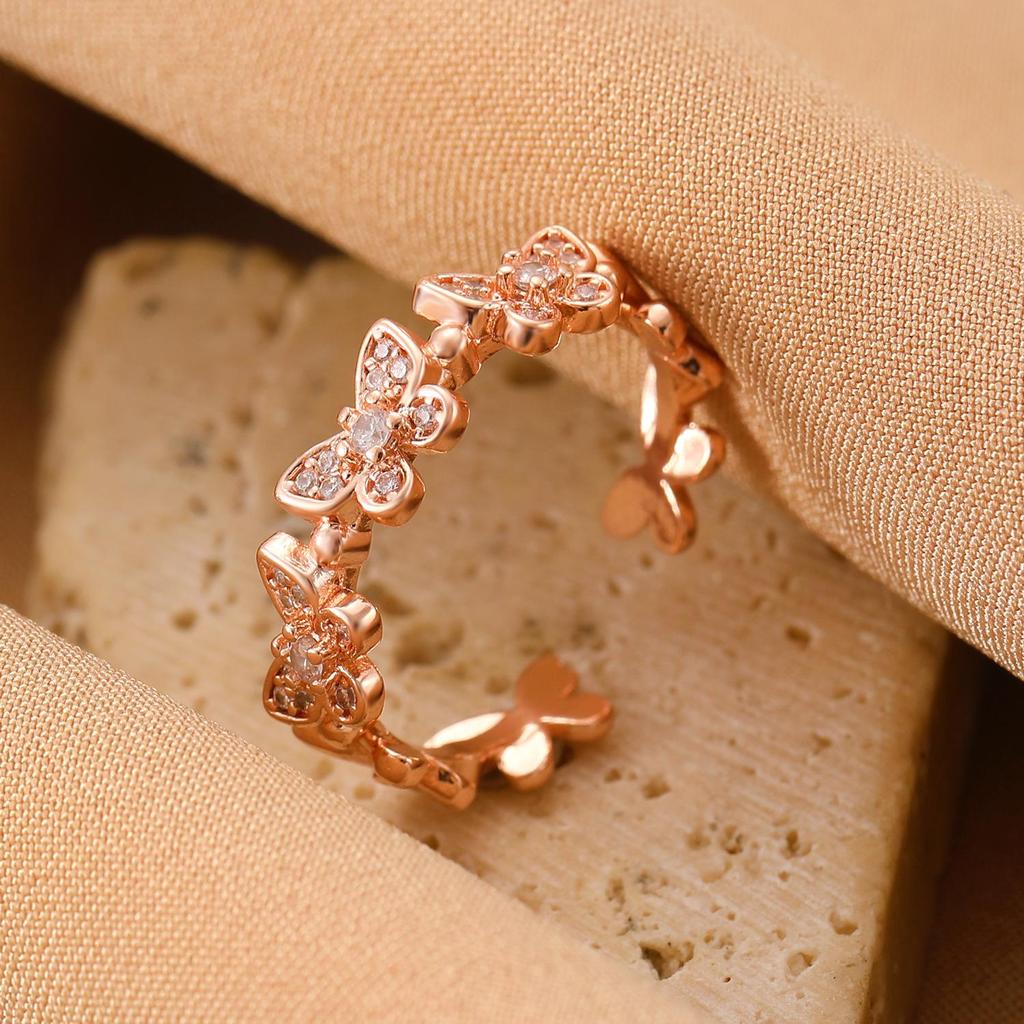 High-End Cross-Border Fashion Bow Ring for Women - European & American Style Open Index Finger Accessory