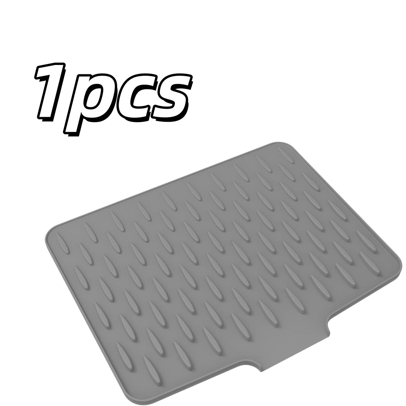 

1pcs Foldable Non-Slip Kitchen Drying Mat – Built-in Drainage, Heat Resistant, for Counter & Sink