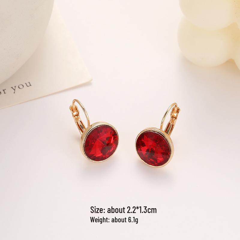 

Элегантные серьги с кристаллами циркония: Европейский и американский стиль, милый нишевый дизайн