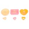 Envelope With Love Heart Shaped Cookie Cutters Stamps Flower Petal Pattern Biscuit Embosser Mould Fondant Baking Decorating Tool