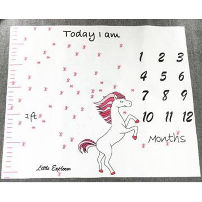 Baby Monatliche Meilenstein Foto Requisiten Hintergrunddecke Unisex Fotozubehör