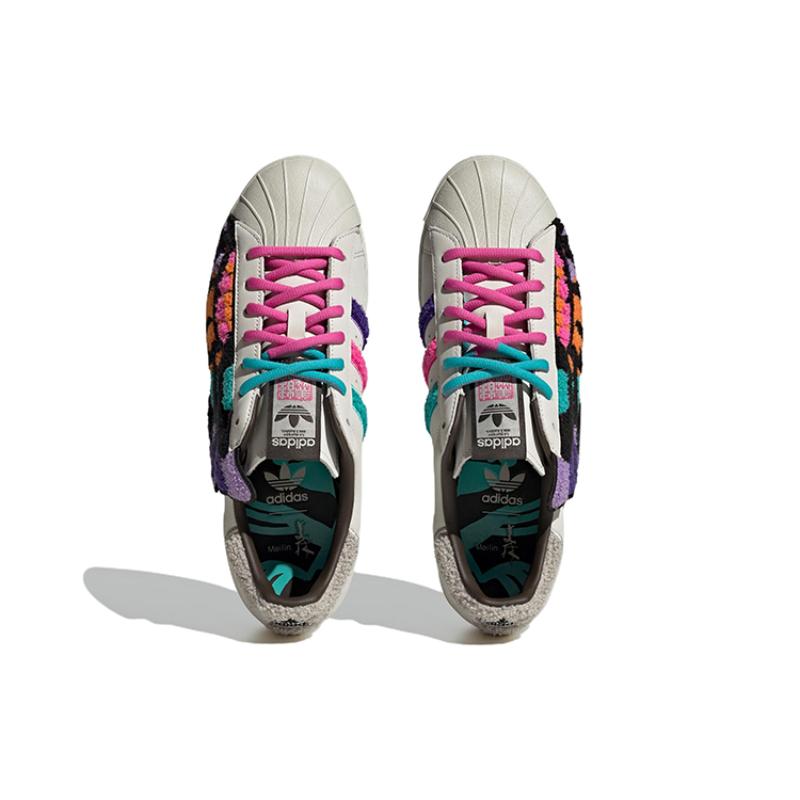 adidas Originals Superstar 80s X Han Meilin 'White Black Pink' Sneakers ID4386