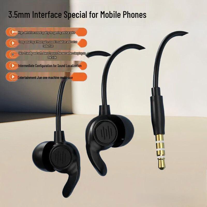 

M2 Wired Type-C Sleep Earphones with In-Ear Design for Calls & KTV