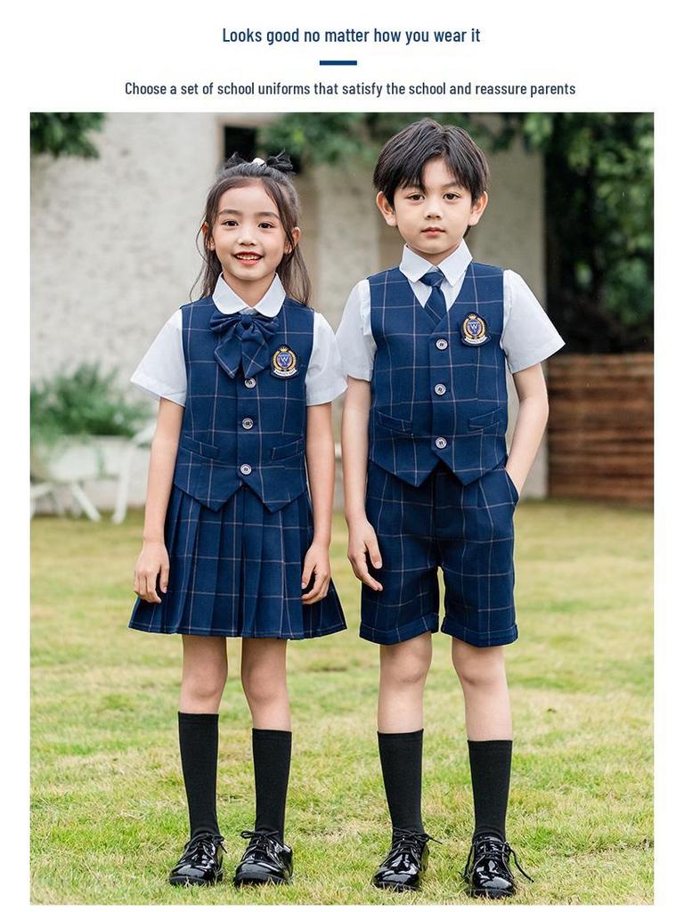 Children's British Academy Style School Uniform Set - Tuxedo and Kindergarten Variations