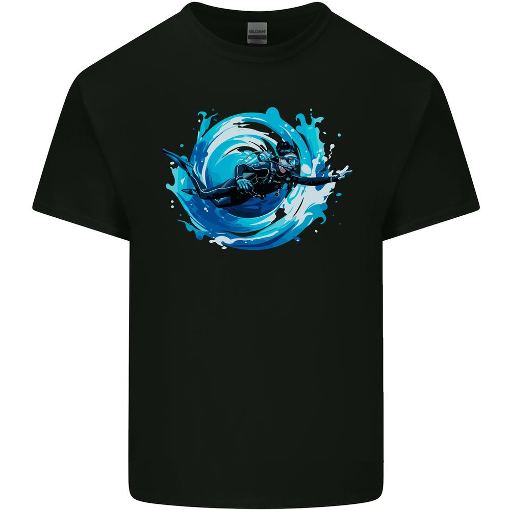 A Woman Scuba Diver Female Diving Kids T-shirt Boys Girls XL