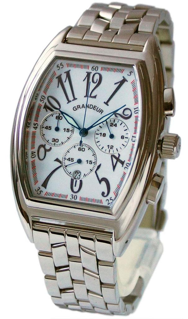 Grandeur Japanese Tonneau Chronograph Watch JGR003W1 [GRANDEUR] Men's