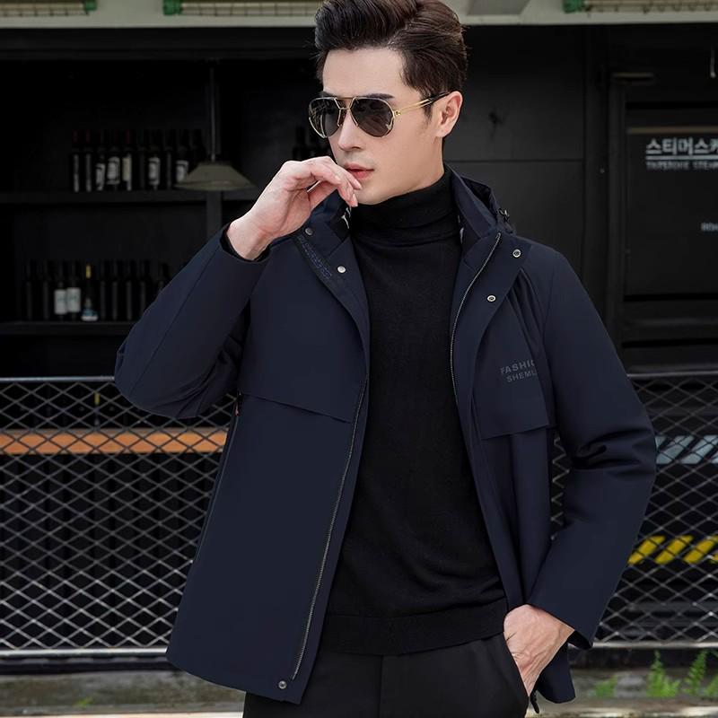 

Men s Mid-Length Winter Parka with Removable Fur Collar and Thick Fleece Liner 190 (suggested for 73-79 kg)