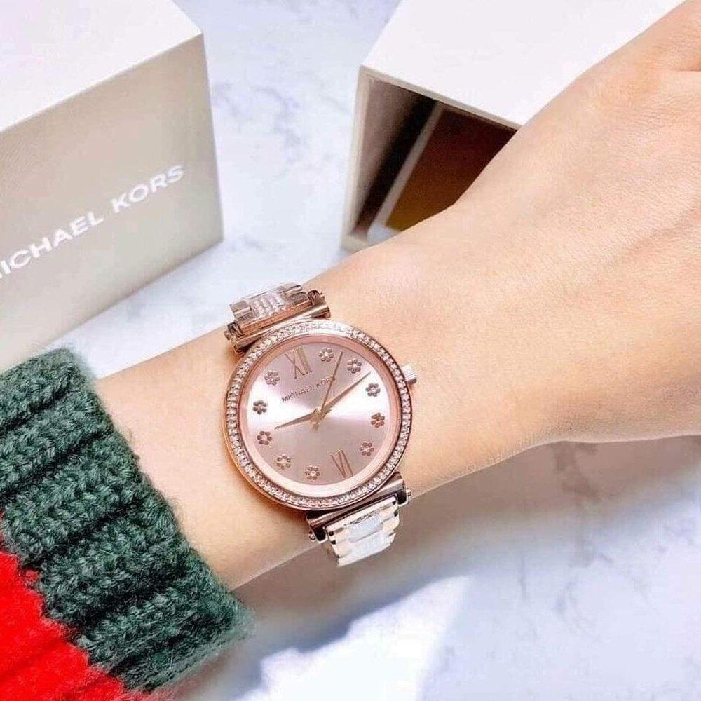 Michael Kors MK3882 Sofie Crystal Rose Dial Ladies Watch