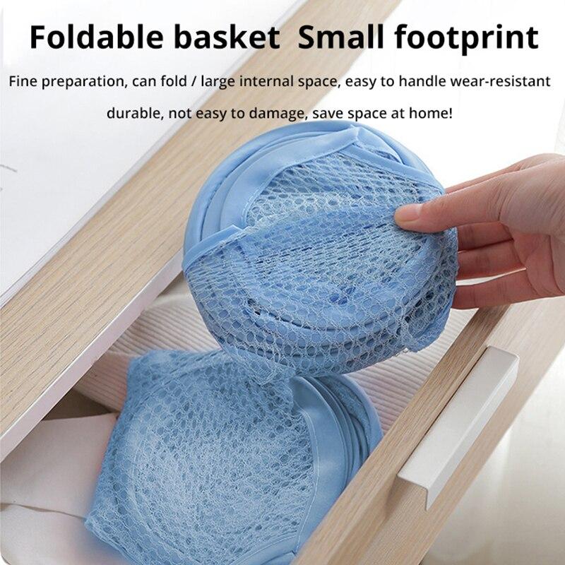 Mesh Pop Up Square Laundry Basket Storage Toy Organizer Bag Collapsible Clothes Baskets for Dorm