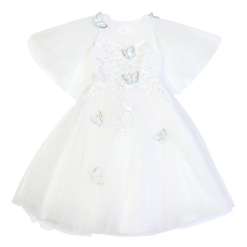 FLOUMI Girls' Sweet Mesh Princess Dress