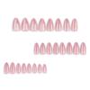 Cat Eye Nude Pink Reusable False Nails - Finished Manicure Tips, European & American Style