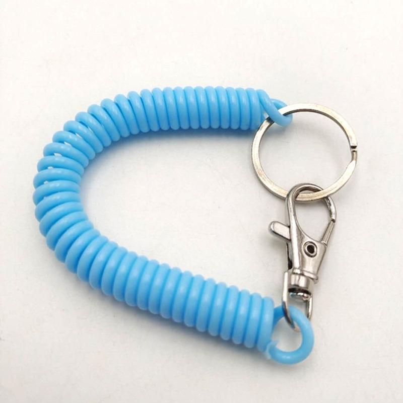 Flexibler Sicherer Schlüsselhalter Stylischer Spiralschlüsselanhänger Bunter Schlüsselhalter Geeignet zur Sicherung von Schlüsseln während der Reise