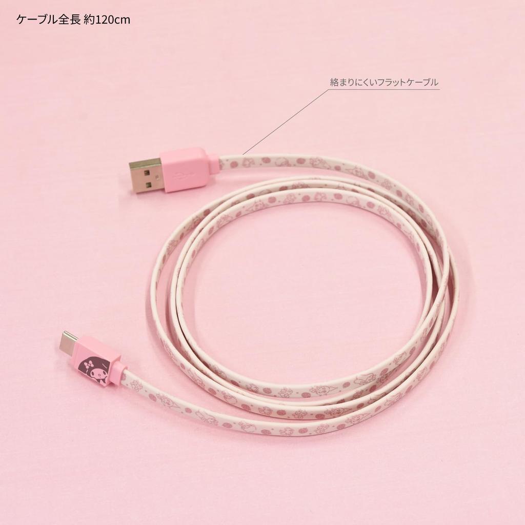 Gourmandise Sanrio Characters USB Type-C Cable My Melody SANG-304MM