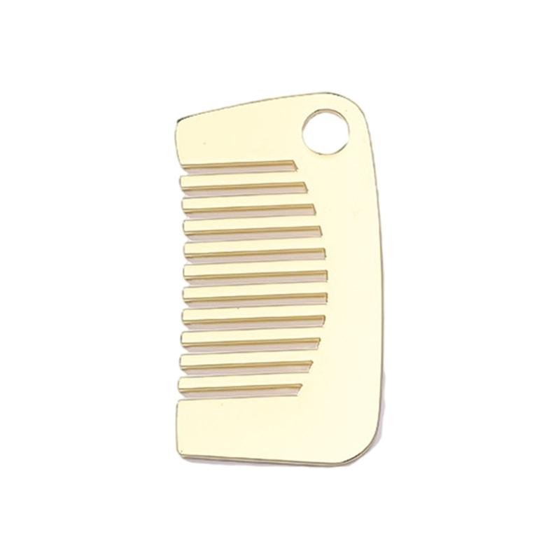 Fashionable Mini Comb Necklace Pendant Portable Hairbrush for Stylish Women Hair Grooming Tool Unique Accessories