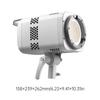 LE200D COB LED Photography Light 220W, DMX Bluetooth Control, 5600K Color Temperature, NFC Paring, Cooling Fan for