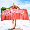 Beach Towel Rose Lightweight Terry Fabric Quick Dry Sandless Travel Absorbent Oversized Towel for Pool Swimming Bath Camping