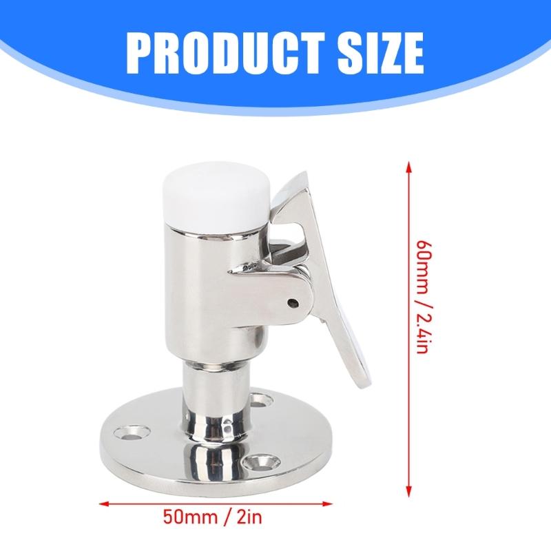 Heavy Duty Marine Grade Door Stoppers Steel Anti Corrosion Boat Door Latches with Spring Release Upgrades for Secure Closure