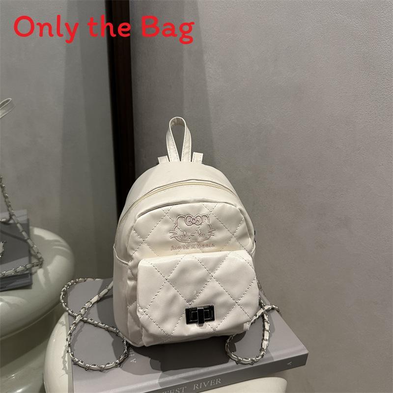 Small Pu Square Backpack For Women With Chain Strap And Street Style For Daily Use