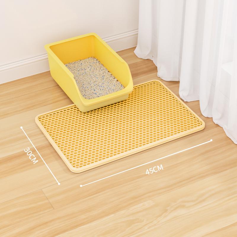 Cat Litter Mat: Anti-Tracking, Anti-Splash, Double Layer, Leak-Control Mat for Cats